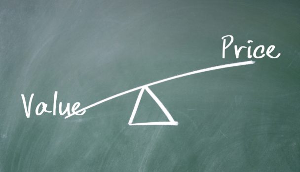 value and price concept